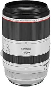 Canon rf70-200mm f2.8 L Is Usm Lens, Mirrorless Telephoto Zoom Lens, Compatible With Eos R Series Aps-C And Full-Frame Cameras, Image Stabilization, Landscape And Sports Photography, White - Full-Frame Cameras, Image Stabilization, Compatible With Eos R S