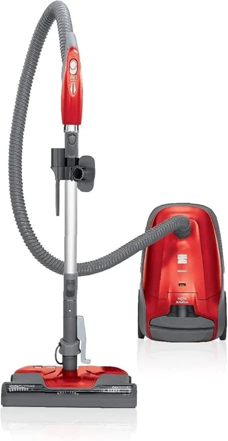 Kenmore 81414 400 Series Pet Friendly Lightweight Bagged Canister Vacuum With Extended Telescoping Wand, Hepa, Retractable Cord, And 4 Cleaning Tools-Red - Lightweight, Extended Telescoping Wand, Hepa, Retractable Cord, And 4 Cleaning Tools - 81414