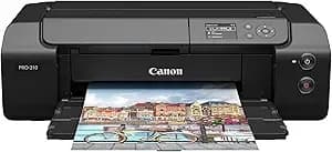 Canon Imageprograf Professional 13" Pro-310 Wireless Inkjet Photo Printer With 3.0-Inch Color Lcd Monitor, 9 Color Pigment-Based Ink System, Black