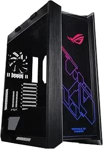 Asus Rog Strix Helios gx601 Rgb Mid-Tower Gaming Case, Pre-Installed 4x140mm Fans, Atx/Eatx, Tempered Glass, Aluminum Frame, Gpu Braces, 420mm Radiator Support, Aura Sync, 2 Year Warranty