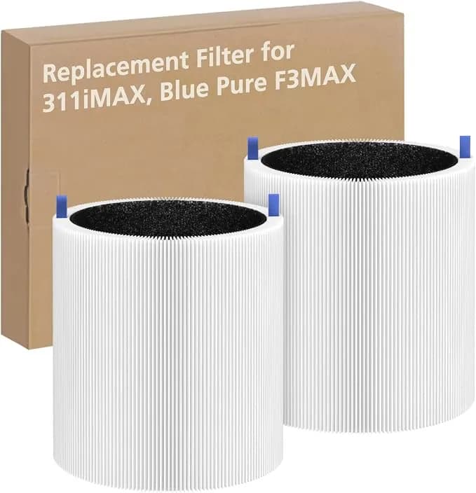 2 Pack 311i Max Replacement Filter For Blue Pure 311i Max Air Purifier - Ture Hepa Filter Compare To Blue Pure f3-Max (Not For 311 Auto & 311i+ Max)