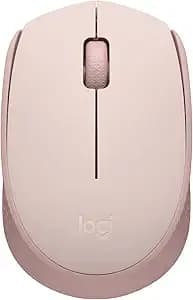 Logitech m170 Wireless Mouse For Pc, Mac, Laptop, 2.4 Ghz With Usb Mini Receiver, Optical Tracking, 12-Months Battery Life, Ambidextrous - Rose