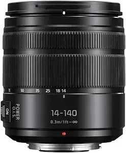 Panasonic Lumix G Vario 14-140mm Telephoto Zoom Lens With f3.5-5.6 Ii Asph, Mirrorless Micro Four Thirds Mount And Power O.I.S. - H-fsa14140 (Upgraded Usa Black) - f3.5-5.6 Ii Asph, Mirrorless Micro Four Thirds Mount, Power O.I.S