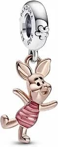 Pandora 782208c01 Disney Winnie The Pooh Piglet Dangle Charm Rose