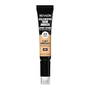 Revlon Colorstay Skin Awaken 5-In-1 Concealer, Lightweight, Creamy Longlasting Face Makeup With Caffeine & Vitamin C, For Imperfections, Dark Circles & Redness, 001 Universal Neutralizer, 0.27 Fl Oz