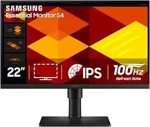 Samsung 22” (s40gd) Borderless Business Monitor With Ips Panel, 100hz Refresh Rate, Eye Saver Mode, Ergonomic Design, Game Picture Mode, ls22d402ganxgo - 100hz Refresh Rate, Eye Saver Mode, Ergonomic Design, Game Picture Mode, ls22d402ganxgo, 3 Yr Warrant