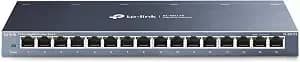 Tp-Link Tl-sg116, 16 Port Gigabit Unmanaged Ethernet Switch - Desktop/Wall Mount, Fanless, Sturdy Metal W/Shielded Ports, Traffic Optimization