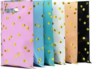 Kopokita 30pcs Party Favor Goodie Bags Goody Treat Small Gift Bags For Kids - Plastic Candy Return Gift Bags For Girls Boys Birthday Party, Baby Shower, Christmas