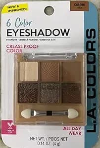L.A. Colors 6 Color Eyeshadow c68686 Haute