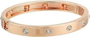 Guess Narrow Hinge With Crystal Bangle Bracelet