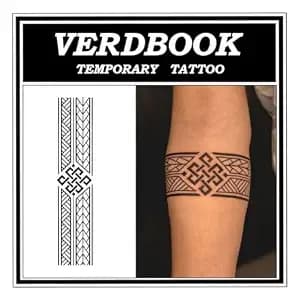 Waterproof Semi Permanent Voltage Spine Tattoos Women, 2 Sheets