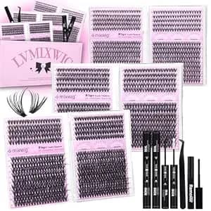 6 Box Lash Clusters Kit 30d+40d+50d Lash Extension Kit 1680pcs Eyelash Clusters With 2x Lash Bond And Seal Wispy Cluster Lashes Gift Packs Natural Lash Extensions 8-16mm Individual Lashes By Lvmixwig