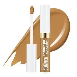 Revlon Glimmer Brightening Concealer, Under Eye Makeup, 165, 0.3 Fl Oz - Light To Buildable Coverage. Includes Caffeine, Vitamin C & Stevioside. Moisturizing & Refreshing. Dermatologist Tested.