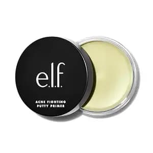 E.L.F. Acne Fighting Putty Primer, Infused With 1.8% Salicylic Acid, Helps Prevents Future Breakouts & Helps Reduce Redness, Minimizes Appearance Of Pores, Preps & Primes Skin, 0.74 Oz (21g)