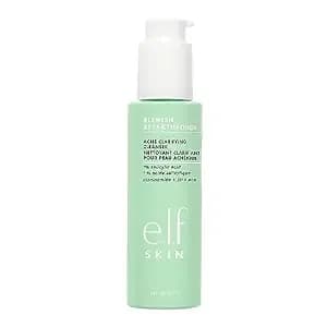 E.L.F. Skin Blemish Breakthrough Clarifying Cleanser, Gel Cleanser For Removing Makeup, Controlling Oil & Clarifying Pores, 1% Salicylic Acid