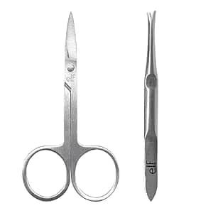 E.L.F. On Point Brow Kit, Duo Of Pro-Quality Eyebrow Scissors & Tweezers For Shaping Eyebrows, Great For Precise Shaping, Vegan & Cruelty-Free