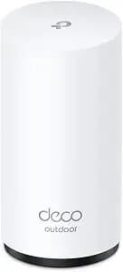 Tp-Link Deco 7 Outdoor be65 be11000 Tri-Band Wi-Fi 7 Mesh Extender - Up To 3,000 Sq.Ft, 2 * 2.5g Poe+ Ports, ip65 Waterproof - Multiple Mount Options - 6 Ghz, Mlo, Homeshield, 320 Mhz, Ai-Roaming