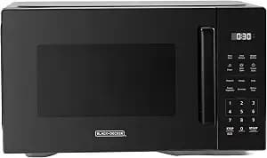 Black+Decker Countertop Microwave Oven, 1.1 Cu.Ft,1000w,Child Safety,Black - 6 One-Touch Presets, Express Cooking, 10 Power Levels, Child Safety Lock, For Apartments & Dorms