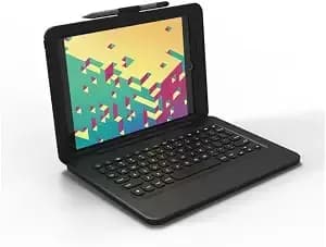 Zagg Rugged Pro Connect For Apple Ipad 10.2" (Gen 9,8,7) - Water Resistant, Keyboard & Case Combo W/Interlocking Keys - Black