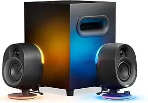 Steelseries Arena 7 Rgb Illuminated 2.1 Gaming Speakers With Powerful Bass, Subwoofer, And Bluetooth - For Pc, Playstation, Mobile