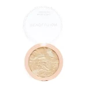 Revolution Reloaded Pressed Powder Highlighter, Raise The Bar - Intensely Pigmented For A High-Impact Glowy Finish, Vegan & Cruelty-Free, 0.22 Oz