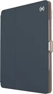 Speck Case For Ipad Pro 6th Generation 12.9 Inch - Drop & Camera Protection, Slim Multi Range Stand, Apple Pencil Holder - Almond Milk/Mocha/Charcoal