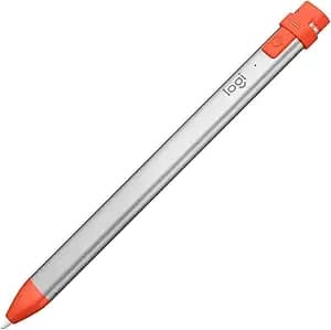 Logitech Crayon Digital Pencil For All Ipads (2018 Releases And Later) With Apple Pencil Technology, Anti-Roll Design, And Dynamic Smart Tip - Orange