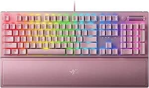 Razer Blackwidow v3 Mechanical Gaming Keyboard, Green Mechanical, Quartz - Tactile & Clicky, Chroma Rgb Lighting, Compact Form Factor, Programmable Macro Functionality