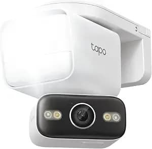 Tapo 2k Outdoor Pan/Tilt Wired Floodlight Security Camera, c710, 1500lm - Dimmable, 360° Ai Motion Tracking, Person/Vehicle Detection, 24/7 Recording, Subscription-Free Local Storage Or Cloud