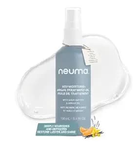 Neuma Neu Moisture Argan Treatment Oil For Hair, 3.4 Fl Oz - Lightweight Formula With Shea Butter & Argan Oil - Moisturizes, Repairs Damaged Hair And Restores Natural Shine - For All Hair Types