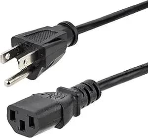 Startech.Com 10ft (3m) Heavy Duty Power Cord, Nema 5-15p To c13 Ac Power Cord, 15a 125v, 14awg, Replacement Computer Power Cord, Monitor Power Cable, Pc Power Supply Cable, Ul Listed (pxt1011410) - Nema 5-15p To c13, Ul Listed, Monitor Power Cable, Replac