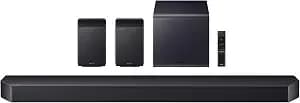 Samsung Q-Series Soundbar Hw-q990h With Wireless Subwoofer & Rear Speakers - True 11.1.4ch Full Surround, Wireless Dolby Atmos, Q-Symphony, Spacefit Sound Pro, Adaptive Sound, Alexa Built-In, 2026 Model