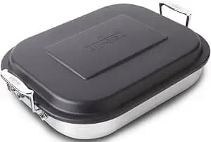 All-Clad Specialty Stainless Steel Lasagna Pan 12x15x2.75 Inch Induction Oven Broiler Safe 600f Frozen Lasagna, Pots And Pans, Cookware Silver