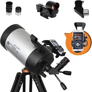 Celestron Starsense Explorer Dx 5" App-Enabled Schmidt-Cassegrain Telescope - Premium Schmidt-Cassegrain Optics, Compact Design, Starsense Smartphone Guidance, High Contrast Views, Backyard Astronomy