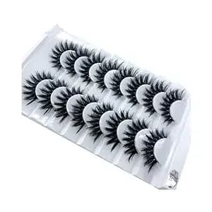 New 8 Pairs Of Natural False Eyelashes Long Makeup 3d Mink Eyelashes Extend Eyelashes (b03)