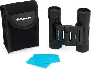 Celestron Upclose g2 10x25 Compact Binoculars For Hiking, Travel & Birding - Compact Roof Prism Design, Lightweight For Travel, Multi-Coated Optics, Folding Design, Comfortable Grip