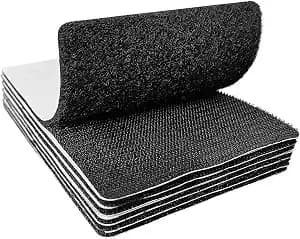 4x6 Inch Hook And Loop Strips With Adhesive, Nylon Heavy Duty Hook And Loop Tape, Excellent Grip, Interlocking Tape,For Sewing, Crafting,Diy,Wall Adhesive Strips - 6 Sets