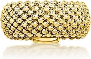 Ross-Simons Italian 14kt Yellow Gold-Plated Popcorn-Chain Ring