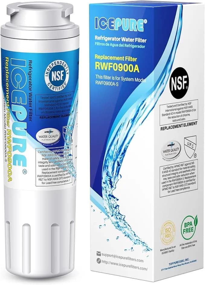 Icepure ukf8001 Replacement For Whirlpool Filter 4 Everydrop edr4rxd1 1pack - rwf0900a Replacement For Maytag ukf8001axx-700, Everydrop 4396395, rfc0900a, Fmm-2, wf295, ukf8001p, 46-9006, Puriclean Ii