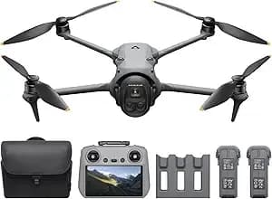 Dji Mavic 4 Pro Fly More Combo With Dji Rc 2, Flagship Tri-Camera Drone With 100mp 4/3 Cmos Hasselblad Camera, 30km/18.6mi Video Transmission, 51-Min Max Flight Time, Charging Hub, And More