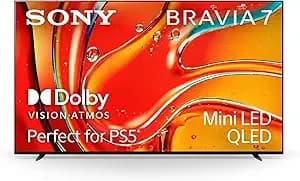 Sony 75 Inch Mini Led Qled 4k Ultra Hd Tv Bravia 7 Smart Google Tv With Dolby Vision Hdr And Exclusive Features For Playstation®5 (K-75xr70)