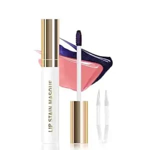 Peel Off Lip Stain Tattoo With Tweezer - Nude Brown Matte Lip Tint, Long Lasting Waterproof Transfer-Proof Lip Stain, Highly Pigmented Cruelty-Free Lip Masque For All Skin Types 06#
