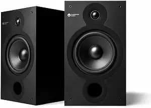 Cambridge Audio Sx-60 Bookshelf Speaker - 100 Watt Home Theater Compact Speakers - Pair (Matte Black)