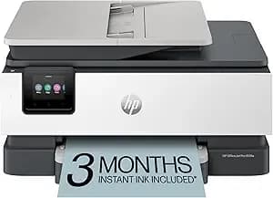 Hp Officejet Pro 8135e Wireless All-In-One Color Inkjet Printer, Print, Scan, Copy, Fax, Adf, Duplex Printing Best-For-Home Office, 3 Month Instant Ink Trial Included, Ai-Enabled (40q35a)