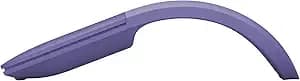 Microsoft Surface Arc Bluetooth Mouse, Ultra-Slim And Lightweight, Snaps Flat For Portability, Full Scroll Plane, Compatible With Windows 11, Battery Included – Violet