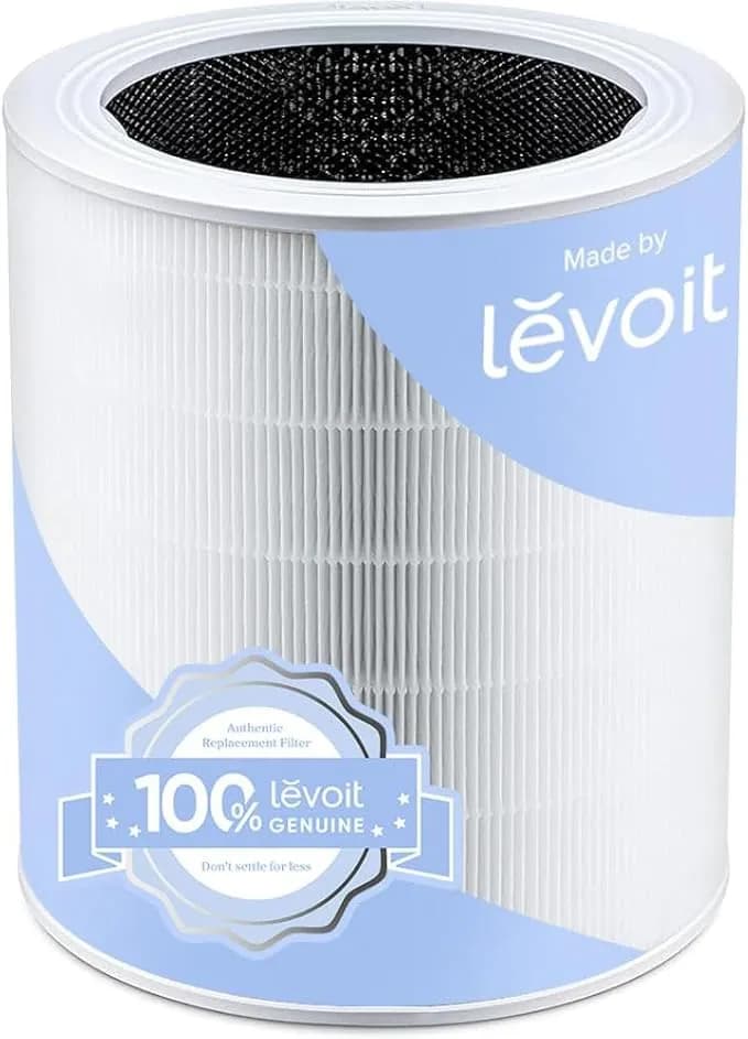 Levoit Core 600s-P Air Purifier Replacement Filter,Genuine Air Filter,1pack - Aham Verifide,Hepa Sleep Mode, High-Efficiency Activated Carbon,Removes Smoke, Odors, Allergens, Dust,Pet Hair, Core 600s-Rf