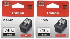 Canon Qmrhp Cartridge, Pg-240xl Black (2 Pack)