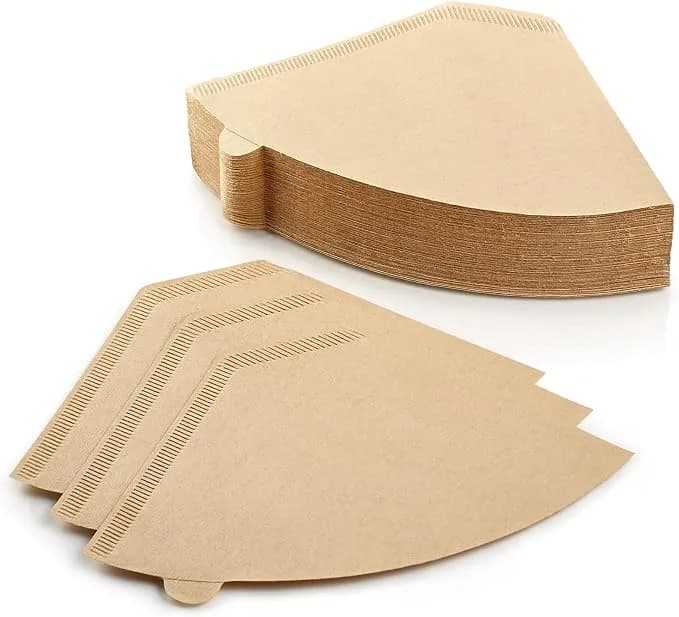 100 Count #4 Unbleached Paper Coffee Filters For Cuisinart, Ninja, Black+Decker & Other 8-12 Cup Coffee Makers - Perfect Paper Filter For Pour Over And Drip Coffee