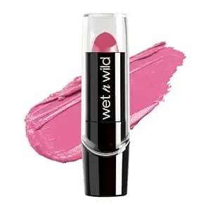 Wet N Wild Silk Finish Lipstick, Hydrating Rich Buildable Lip Color, Formulated With Vitamins A,E, & Macadamia For Ultimate Hydration, Cruelty-Free & Vegan - Pink Ice