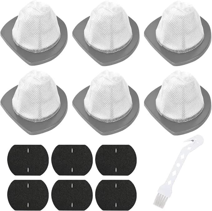 2033 Replacement Filter Compatible With Bissell 2033 Series Vacuum Cleaner - For Featherweight Stick Lightweight Bagless 20331, 20333, 20334, 20336, 20339, 2033m,6 Mesh&6 Foam Filter,Replace No.#1611508